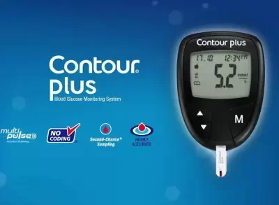 Cont. Plus Glucometer With 10 Strips